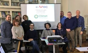The e-VOC Team in Rome at a Partners Meeting