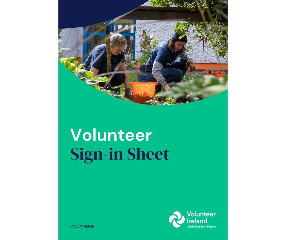 Volunteer Sign in Sheet